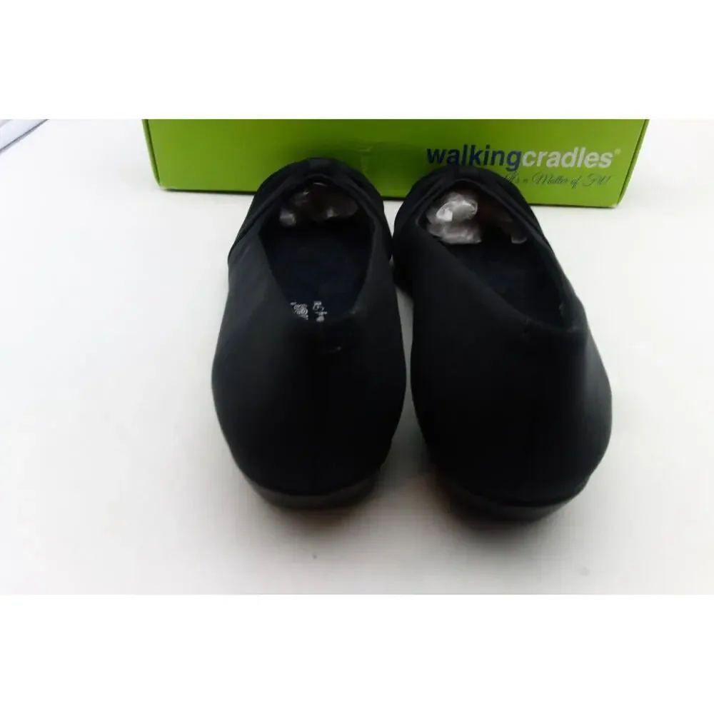 NEW Walking Cradles Fall Black Stretch Ballet Flats Women's 7 Narrow